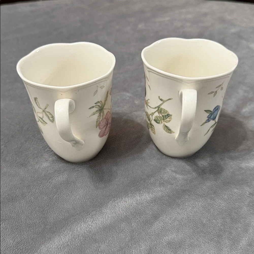 Lenox Butterfly Meadow Set of 2 Coffee‎ Tea Mugs Cups Dragonfly and Monarch - Picture 4 of 10